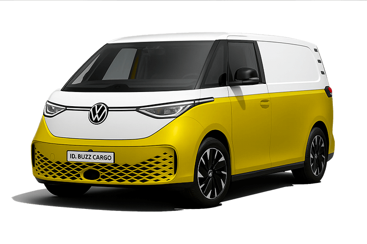 2024 Volkswagen ID.Buzz Cargo front view. Dimensions: 720 by 480 pixels
