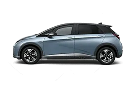 BYD Dolphin 2021 side profile – 5‑door electric hatchback with 301 km WLTP range