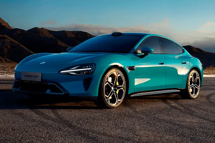 2024 Xiaomi SU7 Max AWD front view – premium electric sedan design