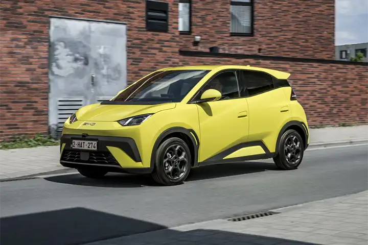 BYD Dolphin Surf 2025 front view — all-electric compact hatchback for Europe