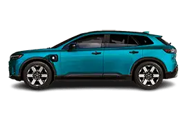 Side profile of the Honda Prologue electric SUV (MY2025), highlighting its long 3094 mm wheelbase, coupe‑inspired roofline, flush door handles, and aerodynamic bodywork with upgraded Ultium battery pack (85 kWh) supporting up to 308 miles EPA range